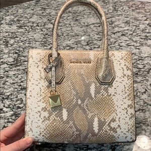 Michael Kors snakeskin purse! Never used!
